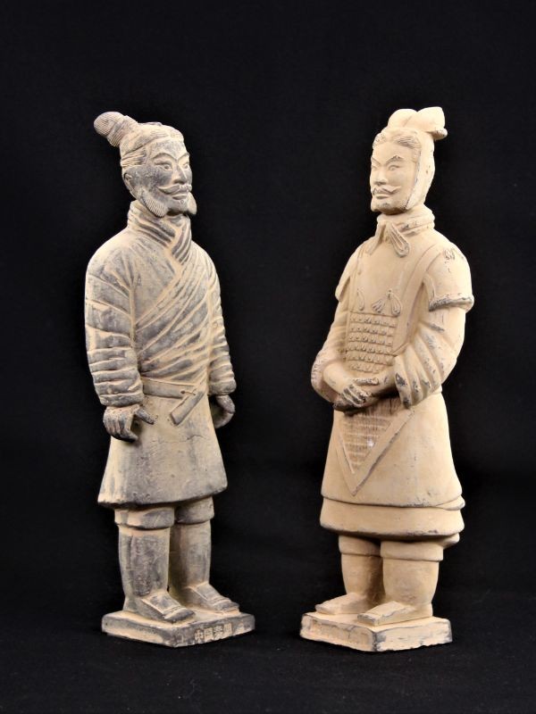 2 Chinese Krijgers (terracotta) - originele verpakking